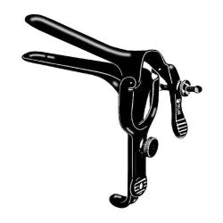 Laser Surgery Vaginal Speculum Sklar Black™ Pederson NonSterile OR Grade Coated Stainless Steel Small Double Blade Duckbill Reusable Without Light Source Capability Each MK-1260089