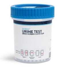 Drugs of Abuse Test Kit iScreen™ Click Cup AMP1000, BAR300, BZO300, COC300, mAMP/MET1000, MDMA500, MOP300, MTD300, OXY100, THC50 25 Tests CLIA Waived BOX OF 25 MK-1260660