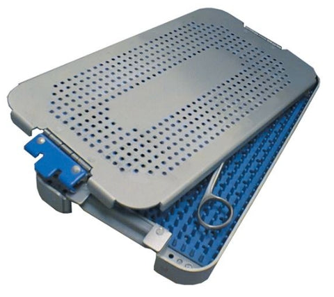 Sterilization Tray with Lid MediTray 2-4/5 X 10-3/5 X 22-4/5 Inch  W/LID FULL SZ 10.6"X22.7"X2.8" MK-1260958