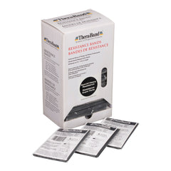 Exercise Resistance Band with Dispenser Box TheraBand® Black 5 Foot Length Special Heavy Resistance  (30/PK) MK-1261209