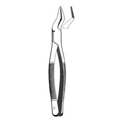Extracting Forceps Merit™ No. 65 Floor / Office Grade Pakistani Stainless Steel NonSterile NonLocking Plier Handle Angled Serrated Tips EACH MK-1261292