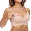 Nursing Bra Momcozy 34 to 36 Inch Chest Medium Beige Back Hook and Eye Closure Adjustable Shoulder Strap MK-1261821