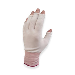 Glove Liner Pure Touch Half-Finger Nylon White Small (40/PK 15PK/CS) MK-1263164