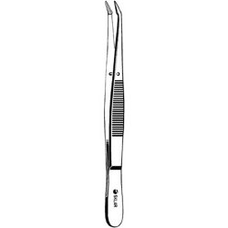 Suture Removal Forceps Sklar® Healy 5-1/2 Inch Length OR / Surgical Grade German Stainless Steel NonSterile NonLocking Thumb Handle Angled Serrated Tips EACH MK-126340
