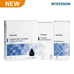 Ear Curette Kit McKesson Single-ended Handle Assorted Tip Sizes Assorted Tips BX/CS MK-1265373