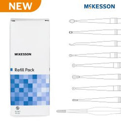 Ear Curette Pack McKesson Single-ended Handle Assorted Tip Sizes Assorted Tips BX/CS MK-1265383