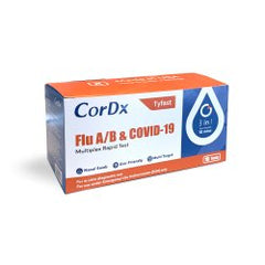 Respiratory Test Kit Tyfast Flu A+B / COVID-19 Multiplex Rapid Test 25 Tests BOX OF 25 MK-1265432