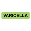 Pre-Printed Label UAL® Vaccine Label Green Varicella Black 5/16 X 1-1/4 Inch MK-1266794