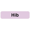 Pre-Printed Label UAL® Vaccine Label Lavender Hib Black 5/16 X 1-1/4 Inch MK-1266797