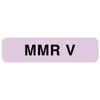 Pre-Printed Label UAL® Vaccine Label Lavender MMR V Black 5/16 X 1-1/4 Inch MK-1266803