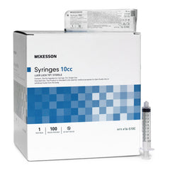 General Purpose Syringe McKesson 10 mL Luer Lock Tip Without Safety  LL 10CC (100/BX 12BX/CS) MK-1266871