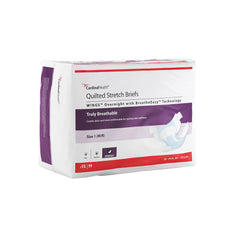 Incontinence Brief Wings™ Overnight Adult Size 1 Unisex Disposable Heavy Absorbency  32-54" (15/BG 4BG/CS MK-1266924