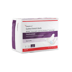 Incontinence Brief Wings™ Overnight Adult Size 2 Unisex Disposable Heavy Absorbency 44-64" (15/BG 4BG/CS MK-1266925