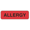 Pre-Printed Label PDC® Allergy Alert Red Paper ALLERGY Black Alert Label 3/8 X 1-1/4 Inch MK-1268416