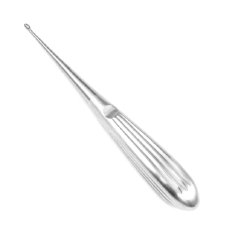 Bone Curette Sklar® Bruns 9 Inch Length Hollow Handle with Grooves Size 00 Tips Straight Oval Cup Tip Each MK-1270506