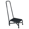 Step Stool with Handrail McKesson Bariatric 1 Step Powder Coated Steel Frame 9-1/4 Inch Step Height  W/HANDRAIL 600LB CAPACITY (1/CS) MK-1270654