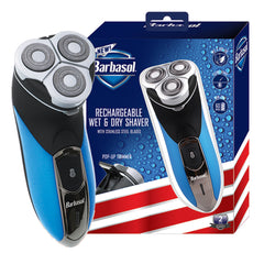 Rechargeable Wet / Dry Shaver Barbisol® Triple Blade NonSterile Reusable WET/DRY S/STL BLADES D/S MK-1271283
