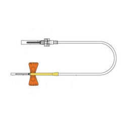 K-Shield Advantage® Blood Collection Set 25 Gauge 3/4 Inch Needle Length Safety Needle 12 Inch Tubing Sterile CASE OF 200 MK-1271678