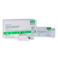 McKesson Respiratory Test Kit McKesson Consult® COVID-19 / Flu A&B Antigen Test (Professional) 25 Tests CLIA Waived BX/CS MK-1272360