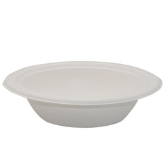 12 oz. Compostable Bagasse Bowl Medd Max White Single Use FIBER BAGASSE SUGARCANE WHT 12OZ (1000/CS) MK-1272463