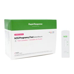Reproductive Health Test Kit Rapid Response® hCG Pregnancy Test 25 Tests CLIA Waived Sample Dependent KIT OF 25 MK-1273263