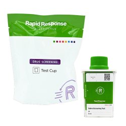 Drugs of Abuse Test Kit Rapid Response® AMP50, BAR50, BUP5, BZO10, COC20, mAMP/MET50, MDMA50, MTD30, OPI40, OXY20, PCP10, THC40 25 Tests For Forensic Use Only KIT OF 25 MK-1273277
