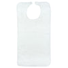 Bib Hook and Loop Closure Reusable Terry Cloth White MK-1276651
