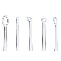 Ear Curette Pack ClearLook® Round Handle Assorted Tip Sizes Assortment of 5 Tips Box of 50 MK-1277647