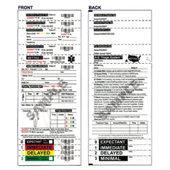 Triage Tag Mettag For Emergency Sites White 6 X 8.5 Inch Synthetic 25 per Pack  CHEMICAL/BIOLOGICAL (25/PK) MK-1277744