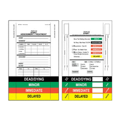 Triage Tag Mettag For Emergency Sites Black, Green, Red, White, Yellow 6 X 8.5 Inch Synthetic 50 per Pack MEDICAL TRIAGE START METHOD (50/PK) MK-1277746