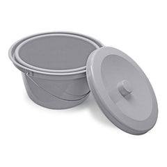 McKesson Commode Bucket For Commode / Shower Chair W/HNDL & LID D/S MK-1277957