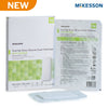 Silver Foam Post-Op Dressing McKesson Silicone Adhesive with Border 4 X 6 Inch Rectangle Sterile MK-1279225