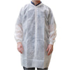 Cleanroom Lab Coat Pharma-Coat™ White 2X-Large Mid Length Nonwoven Polypropylene Disposable MK-1280539
