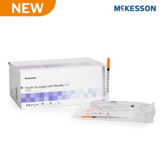 Standard Insulin Syringe with Needle McKesson 1 mL 5/16 Inch 31 Gauge NonSafety "(10/BG 10BG/BX 20BX/CS) MK-1280885
