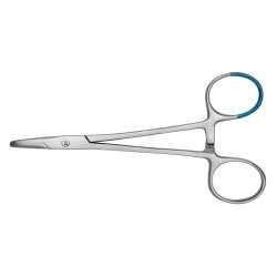 Needle Holder BioBlue Webster 5 Inch Length Blunt Serrated Tips Finger Ring Handle Case of 25 MK-1281419