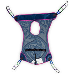 Full Body Commode Sling MedaCure® 4 Point Cradle With Head Support Loop Attachment Large 660 lbs. Weight Capacity W/COMMODE PUR MESH LG MK-1281723