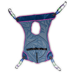 Full Body Commode Sling MedaCure® 4 Point Cradle With Head Support Loop Attachment 2X-Large 660 lbs. Weight Capacity W/COMMODE PUR MESH 2XLG MK-1281755