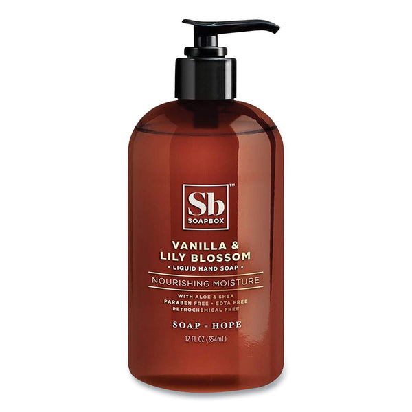 Soap SB™ Soapbox Liquid 12 oz. Pump Bottle Vanilla / Lily Blossom Scen ...