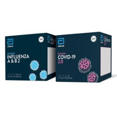 Respiratory Test Kit ID NOW™ Flu A + B / COVID-19 2.0 Test Pack 48 Tests CLIA Waived CASE OF 48 MK-1282806