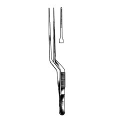 Dressing Forceps Sklar® Gerald 7 Inch Length OR / Surgical Grade German Stainless Steel NonSterile NonLocking Thumb Handle Straight Serrated Tips EACH MK-1282827