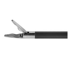 Laparoscopic Forceps Sklartech 5000™ Laparoscopic 25 Inch Length OR / Surgical Grade Stainless Steel NonSterile Finger Ring Handle Straight Serrated Tips EACH MK-1282892