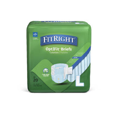 Incontinence Brief Fit Right Ultra Adult Large Unisex Disposable Heavy Absorbency  48-56" (5/BG 16BG/CS) MK-1283345