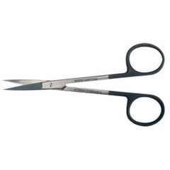 Iris Scissors BR Surgical SuperCut 3-1/2 Inch Length OR / Surgical Grade German Stainless Steel NonSterile Finger Ring Handle Curved Blade Sharp Tip / Sharp Tip EACH MK-1283788