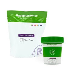 Drugs of Abuse Test Kit Rapid Response™ AMP500, BAR300, BUP10, BZO300, COC150, FEN1, mAMP/MET500, MDMA500, MTD300, OPI300, PCP25, THC50, (CRE, pH, OXI) 25 Tests CLIA Waived KIT OF 25 MK-1284286