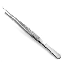 Dressing Forceps Sklar® Potts-Smith 12 Inch Length OR / Surgical Grade German Stainless Steel NonSterile NonLocking Thumb Handle Straight Serrated Tips EACH MK-1284841