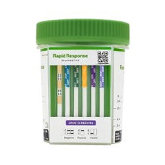 Drugs of Abuse Test Kit Rapid Response™ AMP1000, BAR300, BZO300, BUP10, COC300, mAMP/MET1000, MDMA500, MOP300, MTD300, OPI2000, OXY100, THC50, (CRE, pH, OXI) 25 Tests CLIA Waived KIT OF 25 MK-1285732