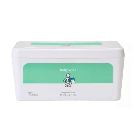 Baby Wipe Cardinal Health™ Standard Tub Unscented 80 Count  FRAGRANCE FREE (80/PK 12PK/CS) MK-1285791