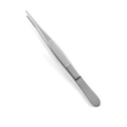 Dressing Forceps Sklarlite XD™ Caspar 5 Inch Length OR / Surgical Grade German Stainless Steel NonSterile NonLocking Thumb Handle Straight Extra Delicate, Serrated Tips EACH MK-1285894