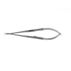 Micro Needle Holder Jarit Stardust® Jacobsen 9 Inch Length 2 mm Wide Straight Tips Round Handle with Catch Each MK-1286595