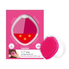 BRUSH, HAIR TRAVEL SIZE FLIP PLAY RED LED LIGHT CHERRY UP MK-1287160